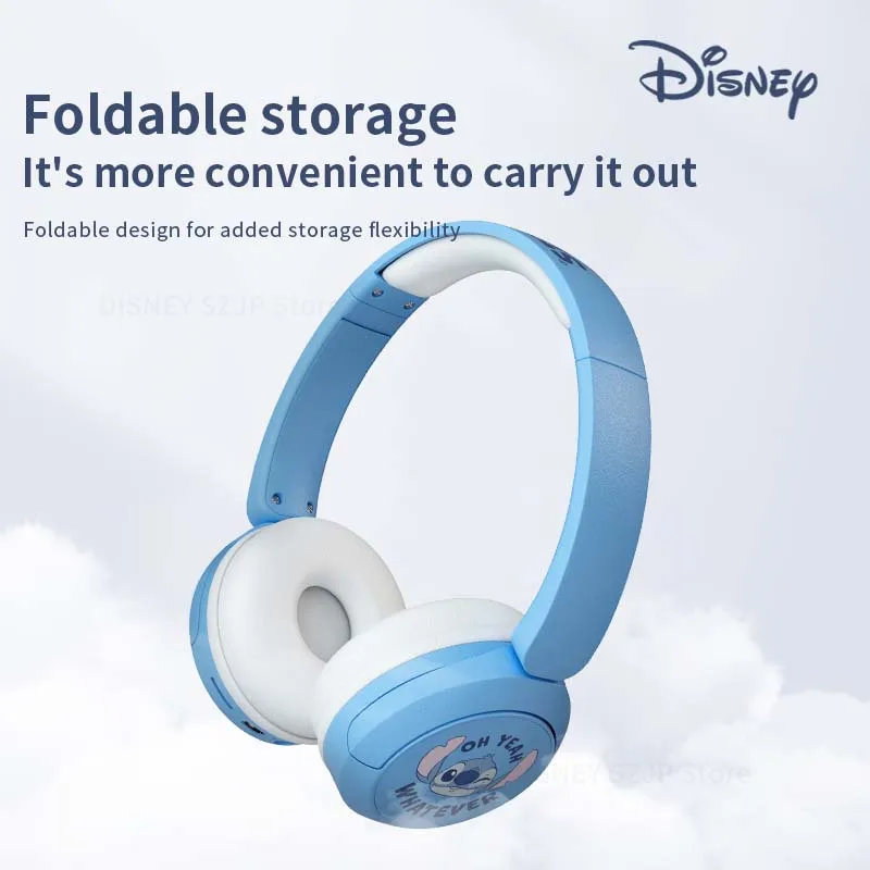 New Disney Lilo & Stitch Wireless Bluetooth Headphones X6 HIFI Sound Stereo Foldable Headsets with Mic for Kids Anime Cartoon - Image 6