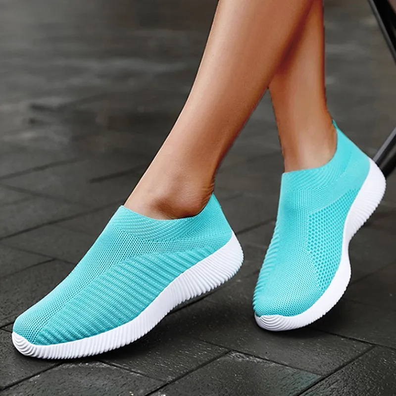Women Sneakers Fashion Outdoor Woman Shoes Walking Sneaker Women Slip On Sock Shoes Platform Women's Sneaker Zapatos De Mujer - Image 4