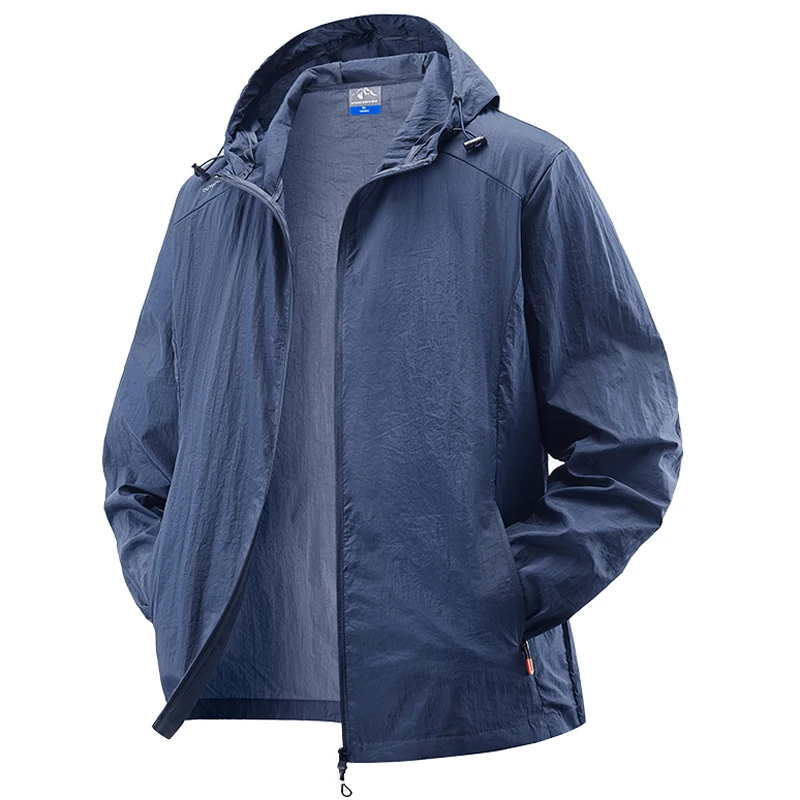 Summer Waterproof Hiking Jackets Men Fishing Cycling Hooded Gym Sports Running Coat Outdoor Sun-Protective Thin Jacket Clothing - Image 4