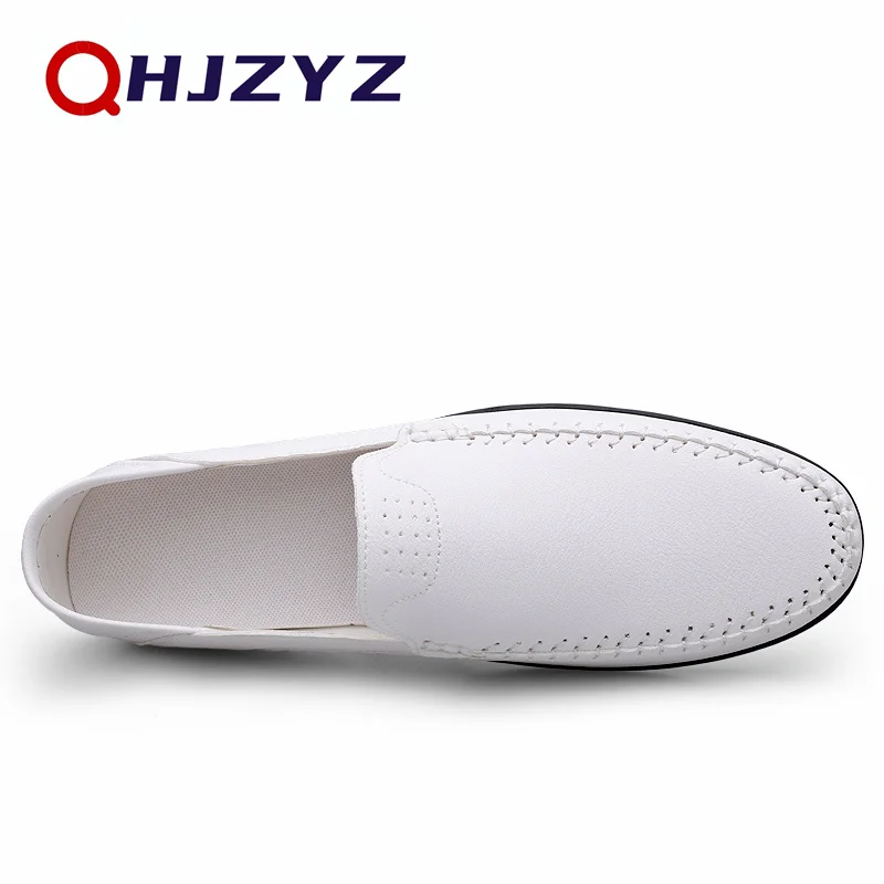Luxury Leather Men Shoes Casual 2023 Italian Soft Men Loafers Handmade Moccasins Breathable Slip on Boat Shoes Zapatos Hombre - Image 4