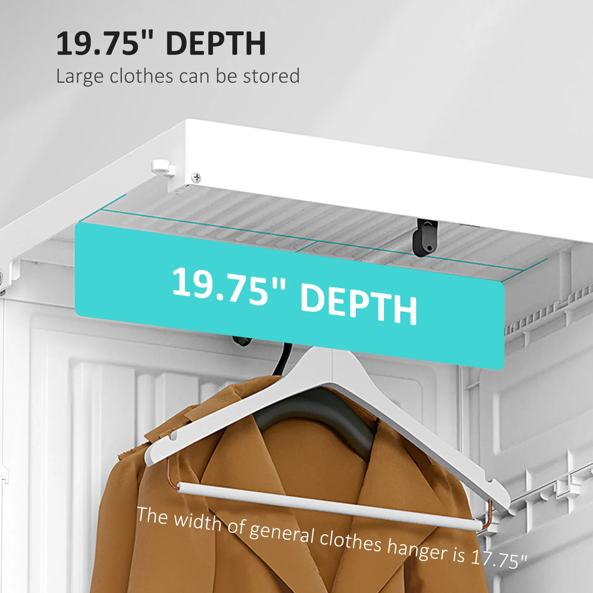 Portable Wardrobe Closet Foldable Clothes Cabinet Organizer W/ Cube Storage - Image 5