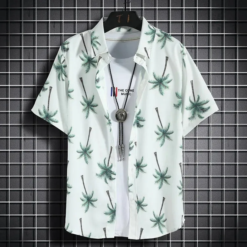 Hawaiian Beach Shirt Children Short Sleeve Casual Shirts Seaside Vacation Kids Boy Girl Loose Clothes Floral Blouse Tops - Image 6
