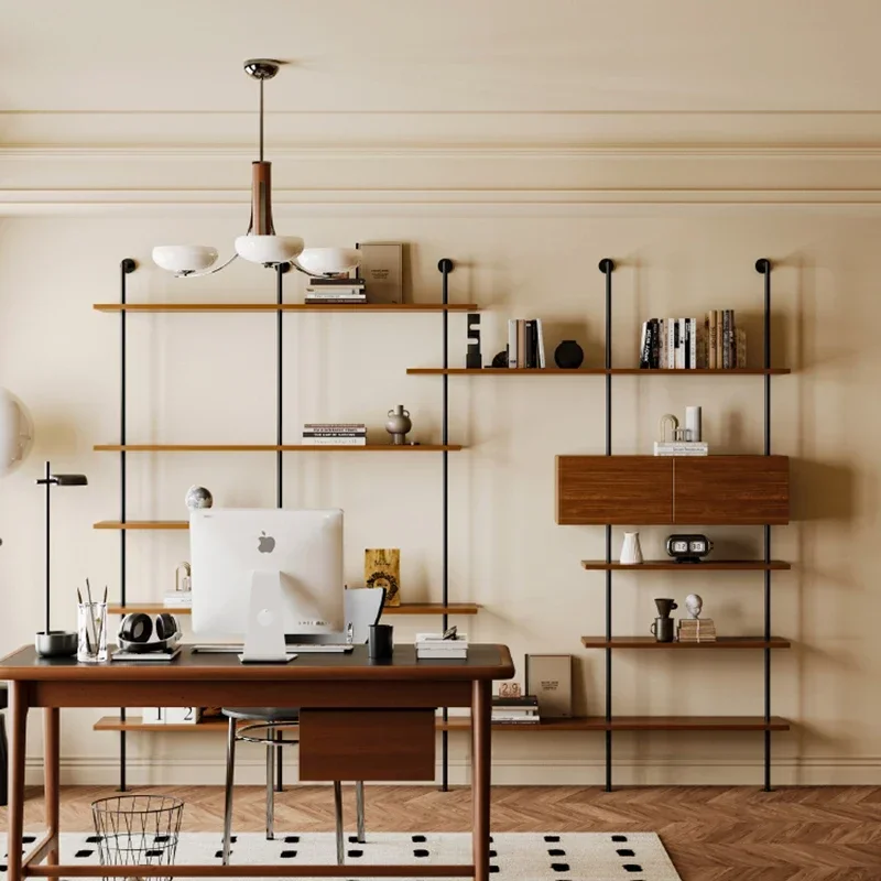 Furniture Home Organizer Room Bedroom Shelf Industrial Rotating Storage Library Book Luxury Interior Estante Bookshelf Books - Image 5