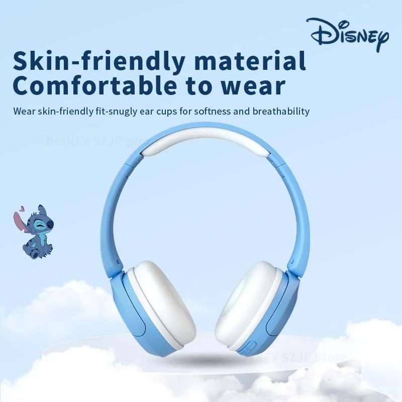 New Disney Lilo & Stitch Wireless Bluetooth Headphones X6 HIFI Sound Stereo Foldable Headsets with Mic for Kids Anime Cartoon - Image 4