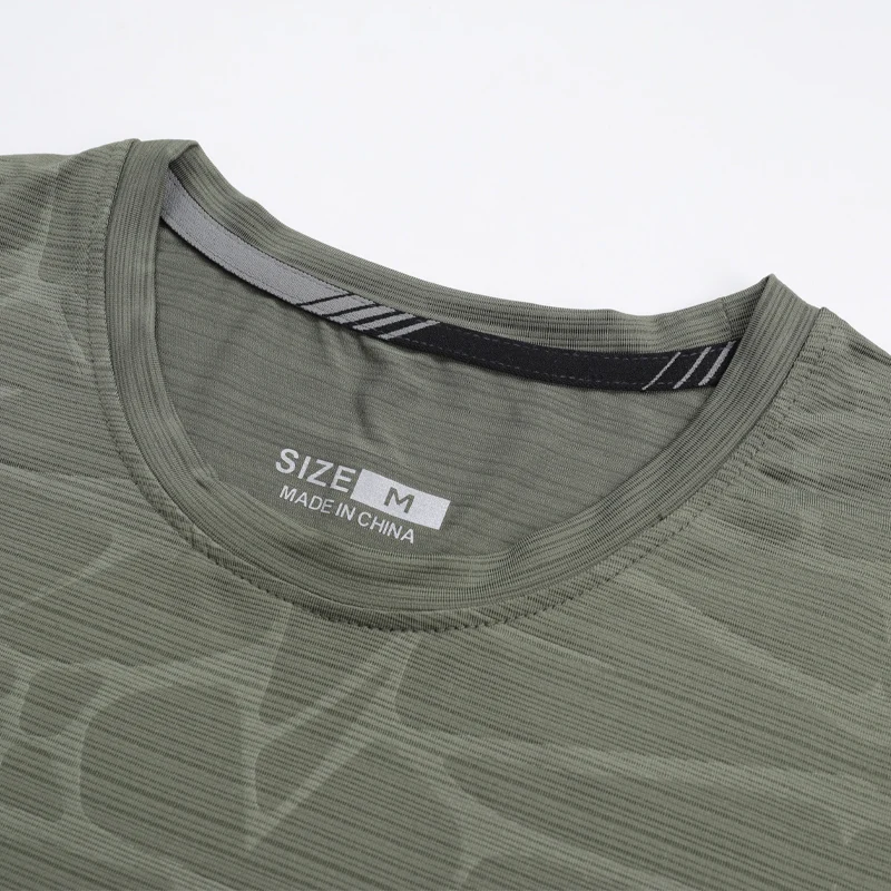 Breathable Print Shirts Running Sport Fashion Training Gym Lightweight Tops Fashion Men Workout Quick Dry Short Sleeve - Image 5