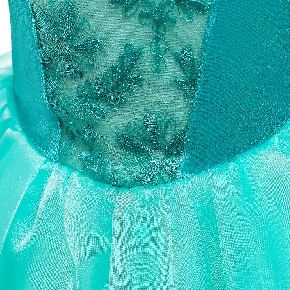 Mermaid Dress for Girls Princess Ball Gown Kids Christmas Party Costume Halloween Gift 3-10T - Image 5