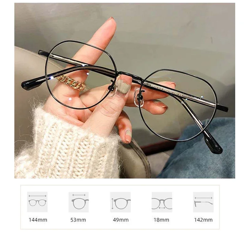 Luxury Myopia Glasses Classic Vintage Anti-blue Light Eyeglasses Women Men Minus Diopter Eyewear Prescription with 0 -0.5To -6.0 - Image 6