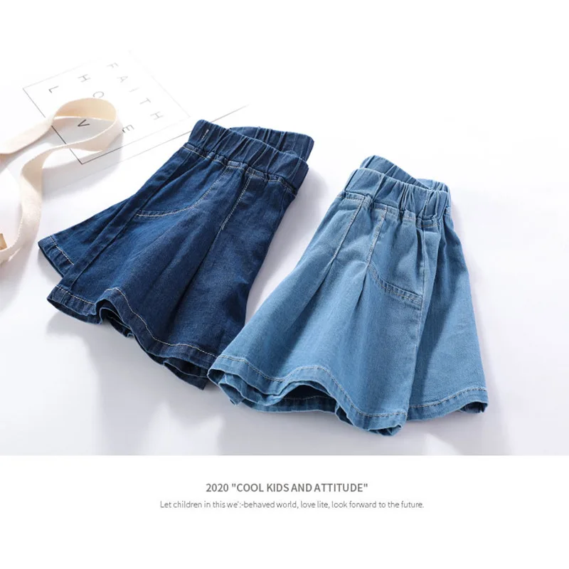 Little maven 2025 Blue Skirt Denim Baby Girls Summer Clothes Lovely and Comfort for Kids Girls 2 to 7 years - Image 2