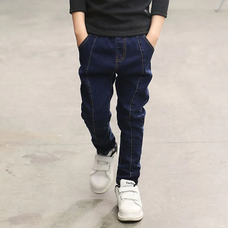 IENENS 4-11 Years Boys Clothes Slim Straight Jeans Classic Bottoms Children Denim Clothing Pants Kids Baby Boy Casual Trousers - Image 2