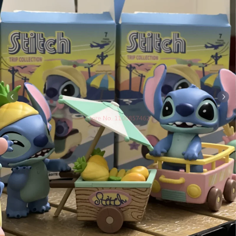 New Anime Character Tour Series Cute Alien Dog Stitch Mysterious Blind Box Cute Handmade Ornament Cycling Diary Birthday Gift - Image 5
