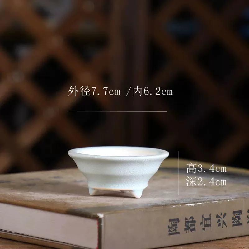 Colorful Ceramic Bonsai Flower Pot, Chinese Glass, Small Vase, Garden Table, Home Decoration - Image 2