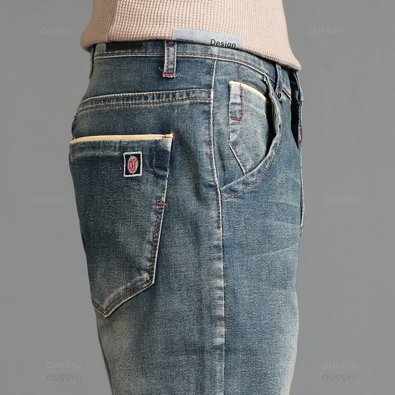 2024 New Men's Stretch Skinny Jeans Fashion Casual Cotton Denim Slim Fit Pants Male Korean Trousers Streetwear Brand Clothing - Image 5