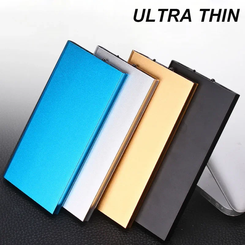 20000mAh Power Bank Portable Ultra Thin Slim Polymer Phone Charger Powerbank Double USB With LED Light for Smart Mobile Phones - Image 2