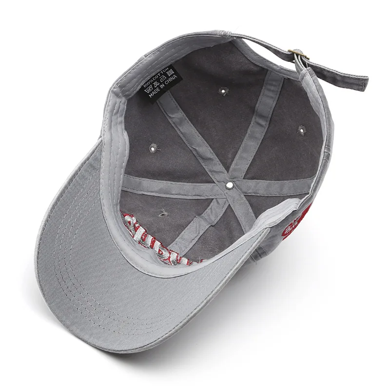 2022 Summer Women Men Baseball Cap Fashion Letter Embroidery Snapback Hat Vintage Washed Cotton Unisex Hip Hop Sun Hat Casquette - Image 5