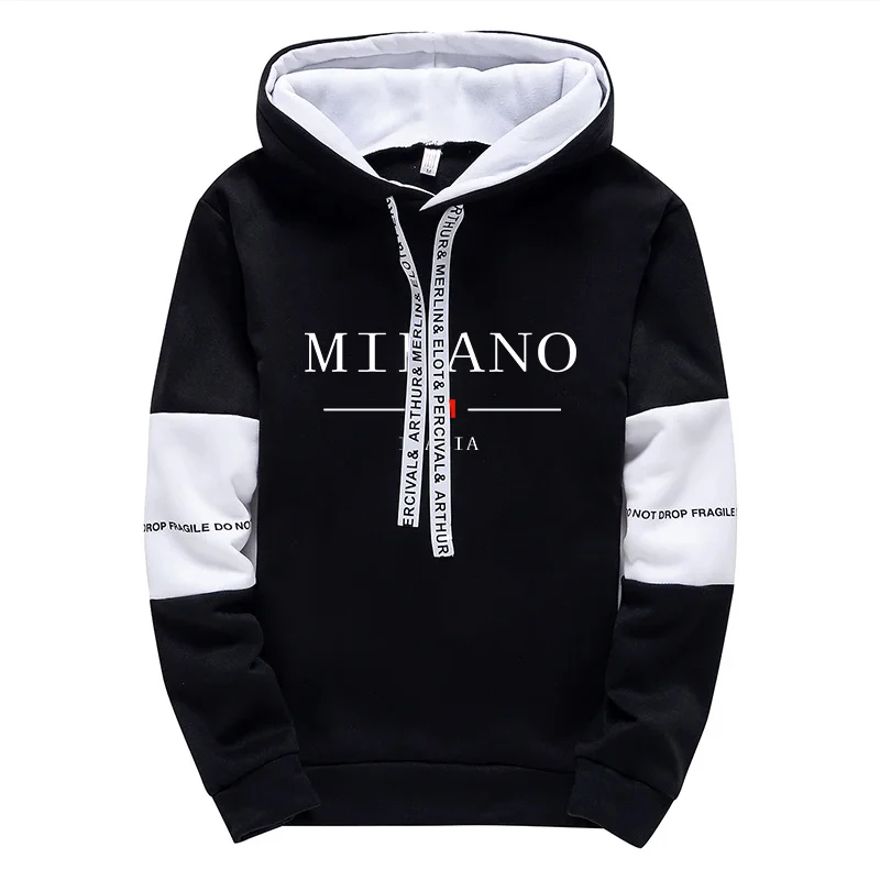 Newest Fahsion Mens Sportswear Hooded Sweatshirts Jogger Pants Male Daily Casual Sport Jogging Suit Italia Milan Printed Hoodies - Image 6