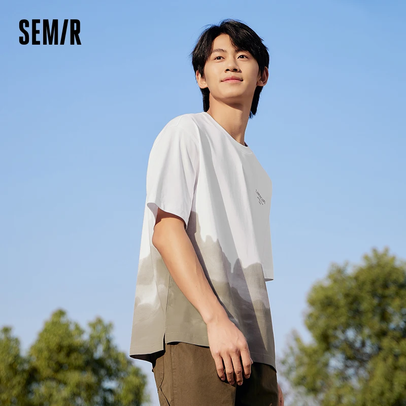Semir Short-Sleeve T-Shirt Men 2024 Summer New Collection Exquisite Embroidered Top Cool And Antibacterial - Image 3