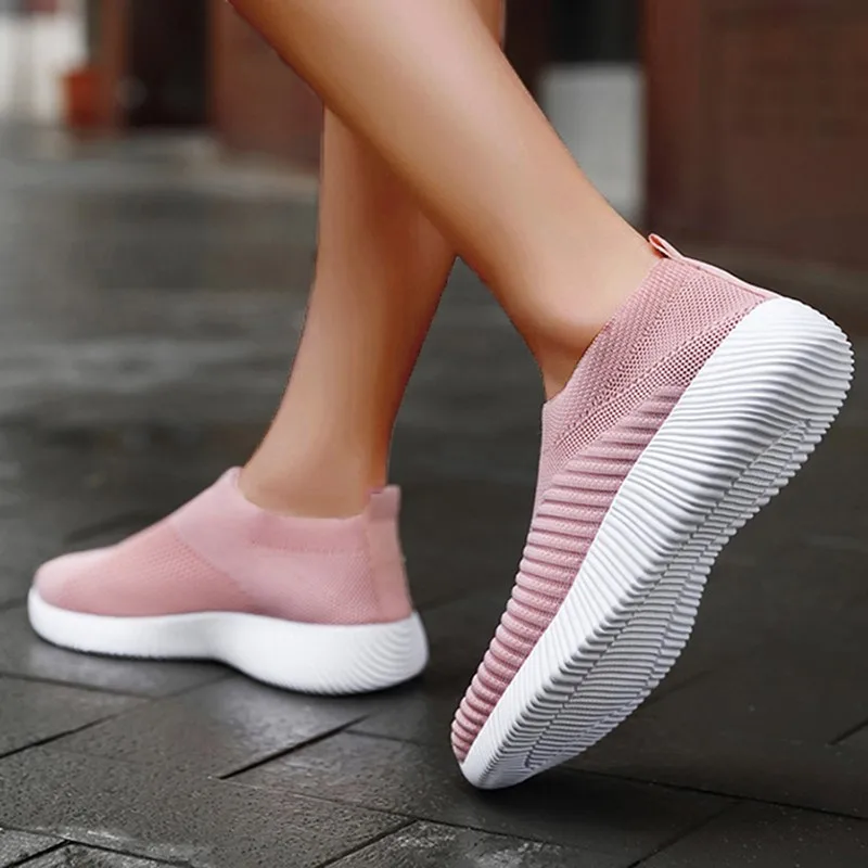 Women Sneakers Fashion Outdoor Woman Shoes Walking Sneaker Women Slip On Sock Shoes Platform Women's Sneaker Zapatos De Mujer - Image 5