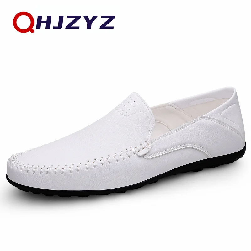 Luxury Leather Men Shoes Casual 2023 Italian Soft Men Loafers Handmade Moccasins Breathable Slip on Boat Shoes Zapatos Hombre - Image 3