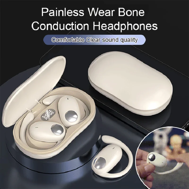 SW-0511 Wireless Bluetooth Earphones Earbuds Touch Light Air Conduction High quality Fitness Driving office Headset With Mic - Image 3