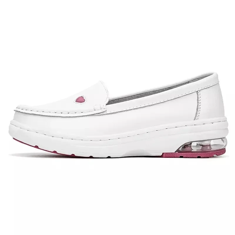 YAERNI Sneakers Women Flats for Women Loafers Casual Slip-On Nurse Shoes For Female Shoes Non-Slip Soft Breathable White Work - Image 2
