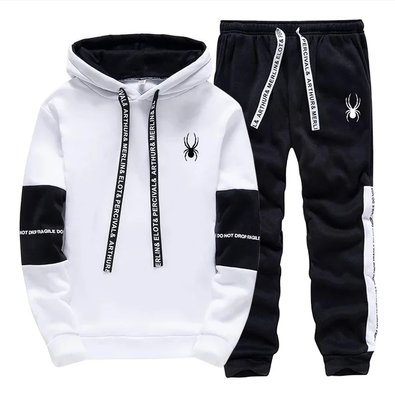 Men's Spring and Autumn Luxury Printed Sportswear Casual Fashion Sports Shirt+Sports Pants 2-piece Outdoor Sports Breathable Set - Image 3
