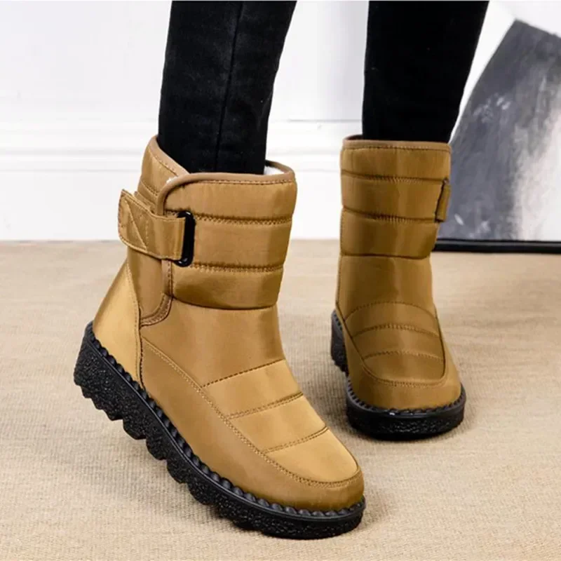 Boots Women Non Slip Waterproof Winter Snow Boots Platform Shoes for Women Warm Ankle Boots Cotton Padded Shoes Botas De Mujer - Image 5