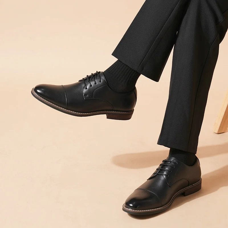 Lace up Oxford Shoes Retro Men's Derby Shoes 2025 New Men Casual shoes Fashion Men Leather Shoes - Image 4
