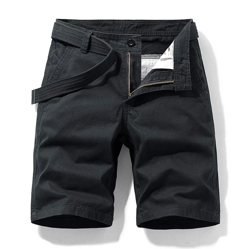 Men Summer Casual Solid Casual Cargo Shorts Men Fashion Cotton Tactical Shorts Pants Men Outdoor Breathable Joggers Shorts Male - Image 5