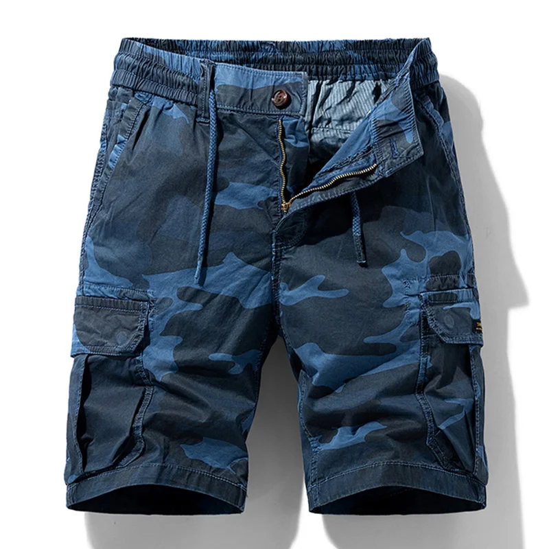 Summer Men Camouflage Cotton Cargo Shorts Men's Fashion Multi-pocket Casual Shorts Pants Outwear Breathable Joggers Shorts Male - Image 5
