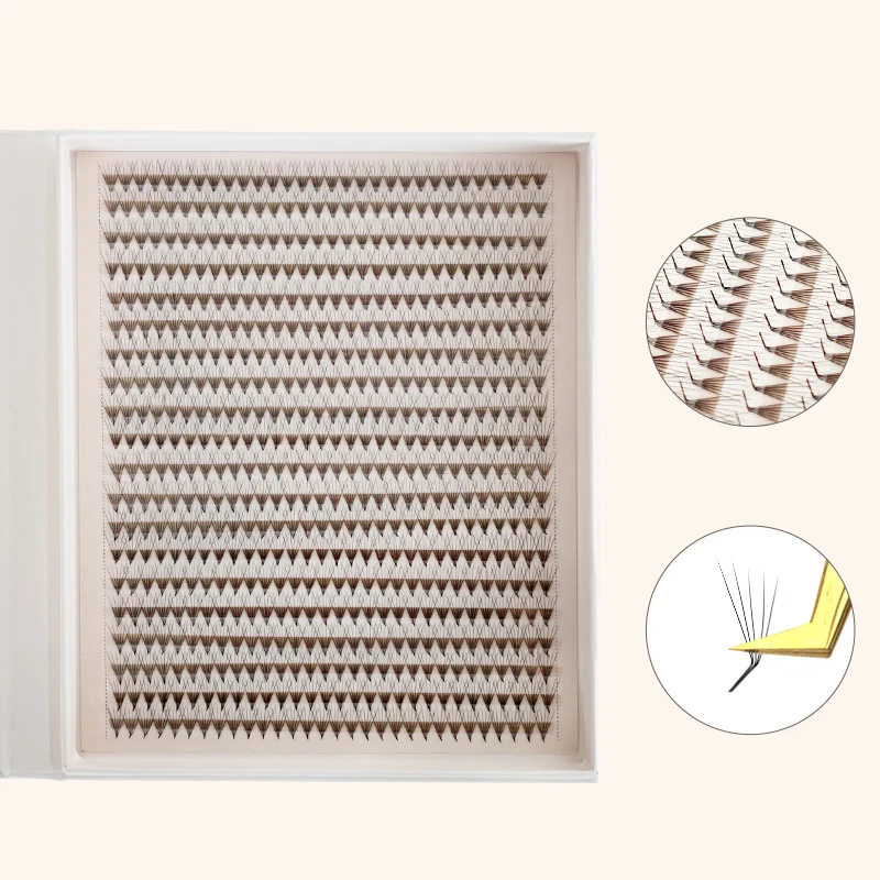 600/1200 Fans Premade Volume Fan Mega Tray L M Curl Matte Ultra Dark Pointy Base Promade Fans Eyelash Extensions Makeup Tools - Image 5