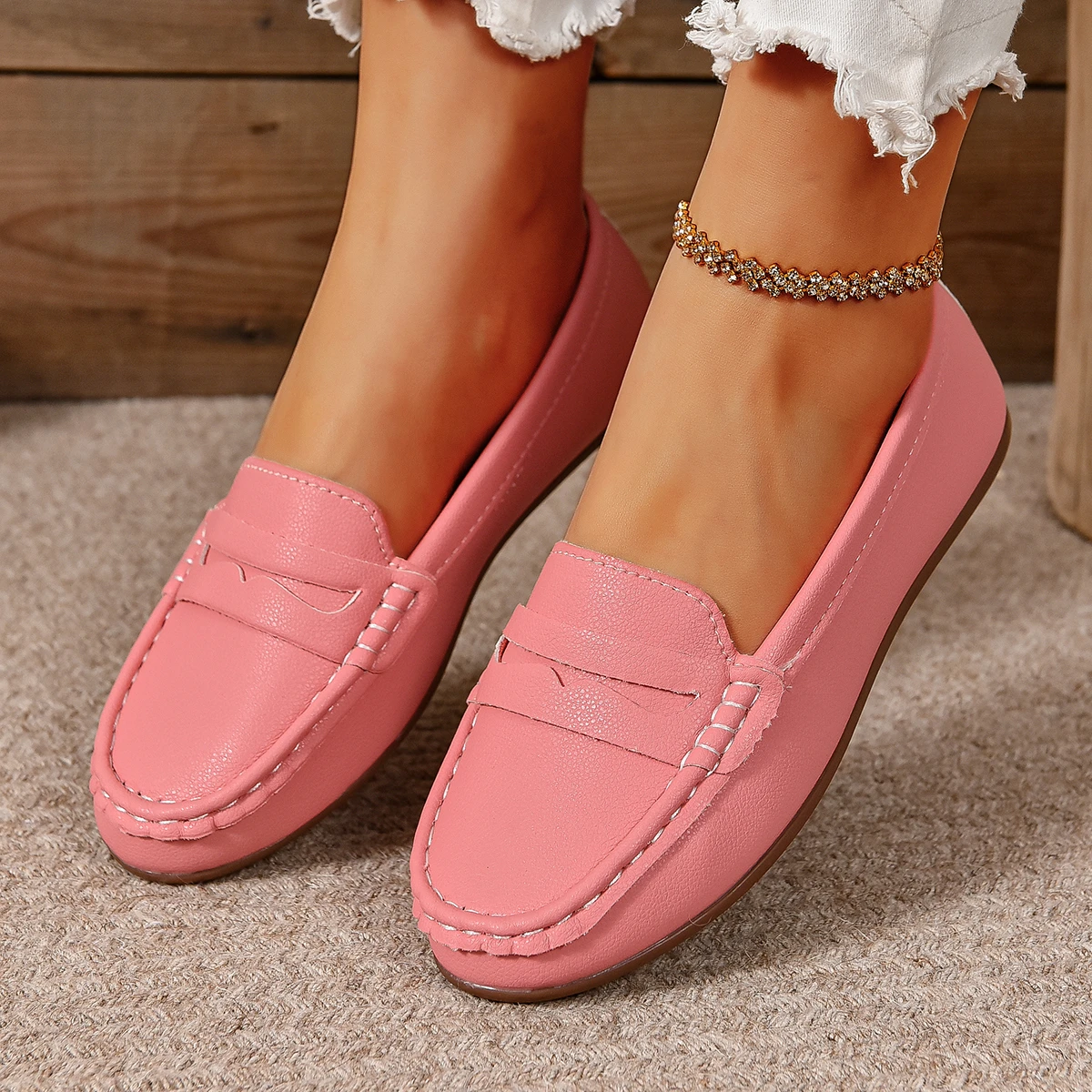 New Flats Shallow Loafers Women Walking Casual Shoes Designer Summer Comfort Soft Sole Shoes Brand Office Zapatillas De Mujer - Image 3