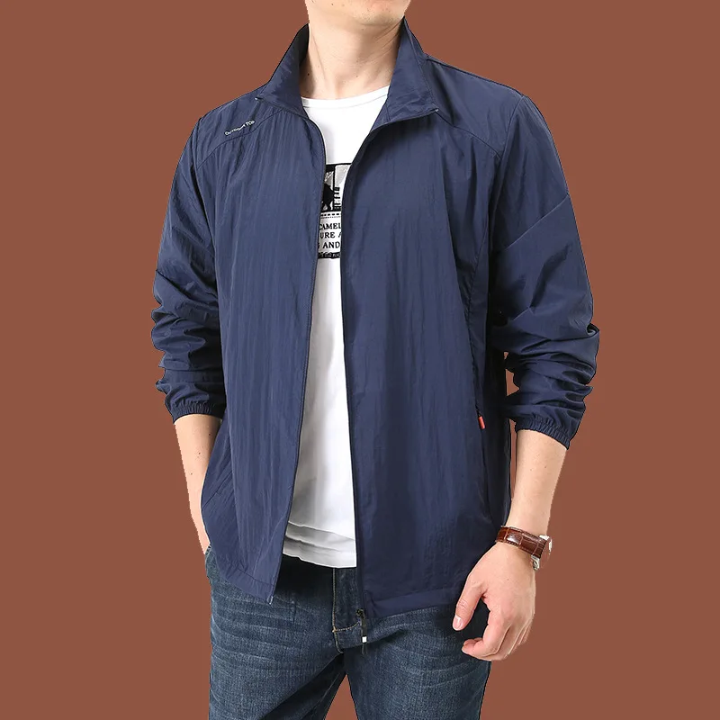 Summer Sun Protection Clothing Men's Light and Cool Mountaineering Running Jacket Ultrathin Fishing Hunting Dry Skin Windbreaker - Image 3