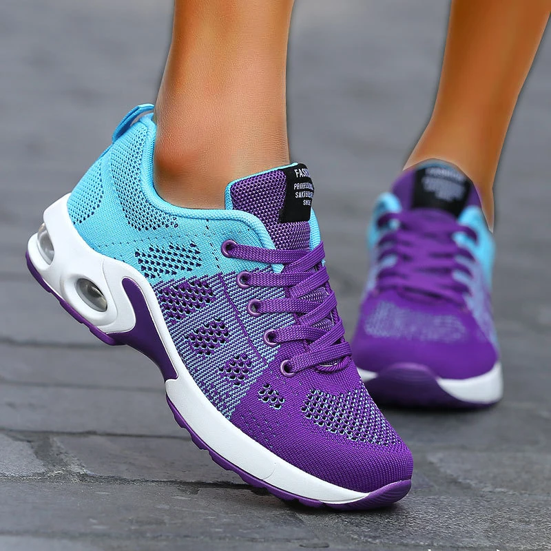 Fashion Women Sneakers Lace Up Women's Sneakers Plus Size Platform Shoes Soft Breathable Zapatillas Mujer Female Footwear - Image 3